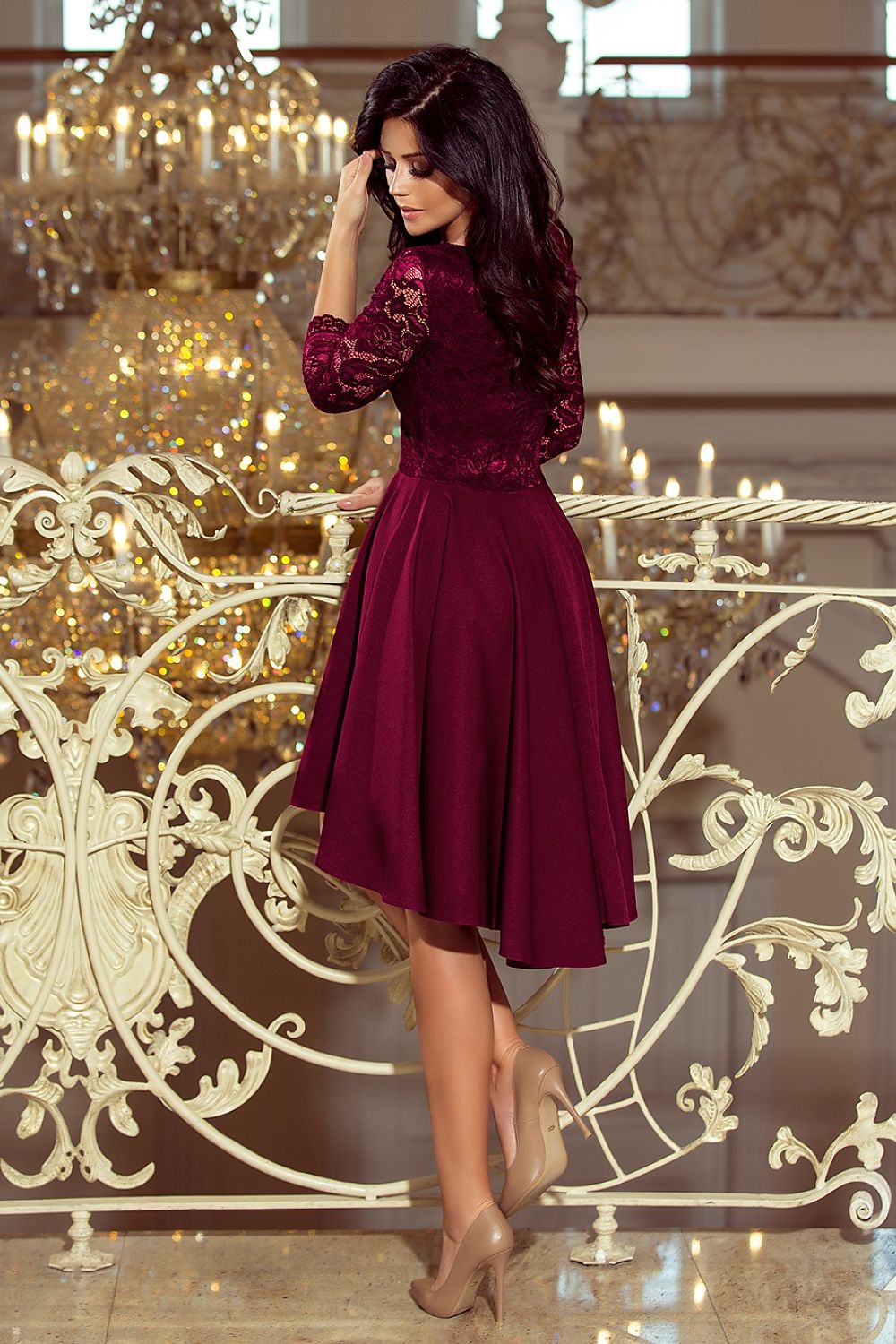  Sukienka Model Nicolle 210-13 Śliwka - Numoco 