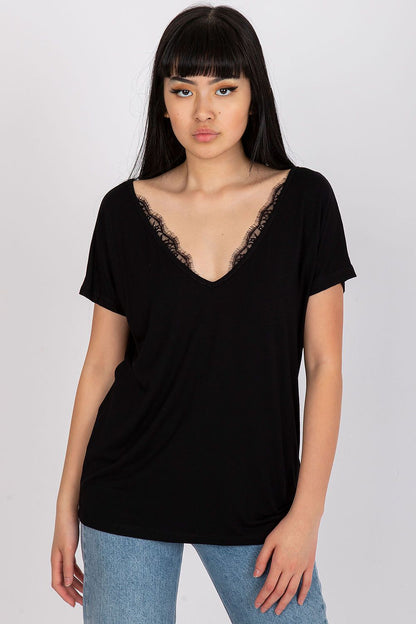   T-shirt Damski Model RV-TS-7665.91 Black - BFG 