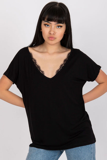   T-shirt Damski Model RV-TS-7665.91 Black - BFG 