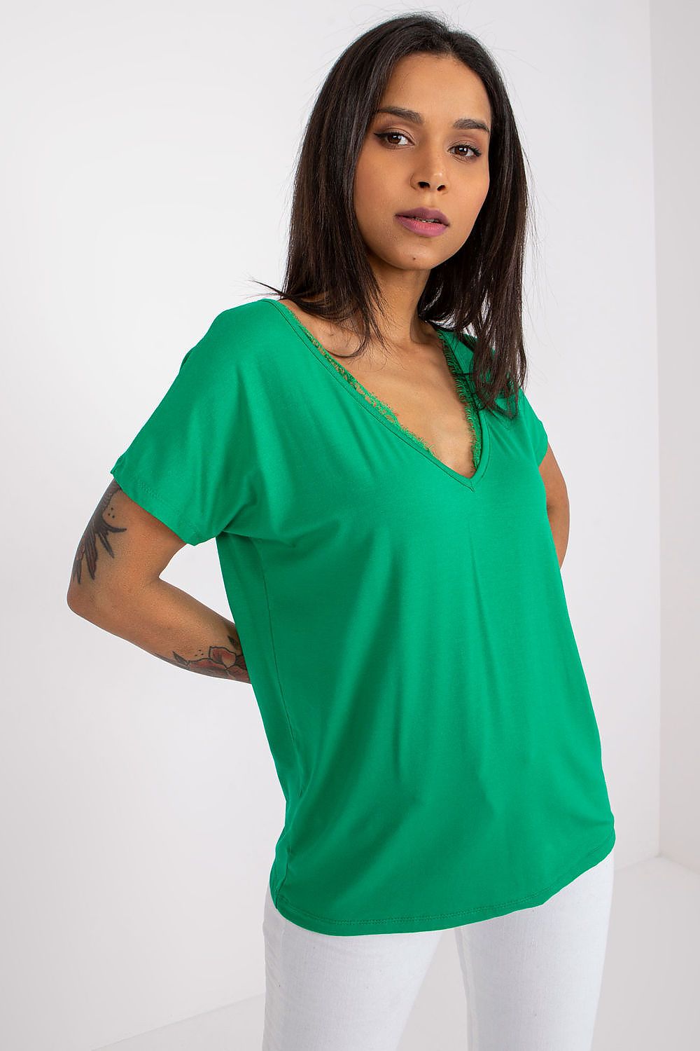   T-shirt Damski Model RV-TS-7665.91 Green - BFG 