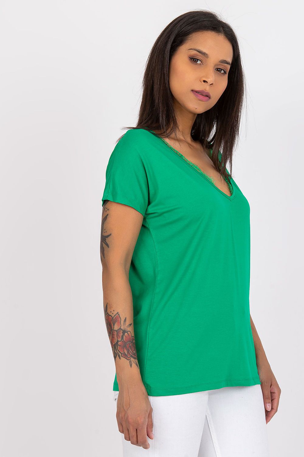   T-shirt Damski Model RV-TS-7665.91 Green - BFG 