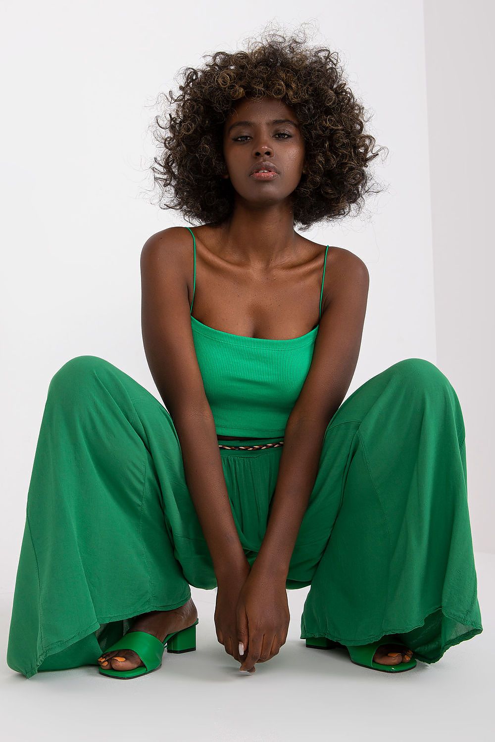  Spodnie Damskie Model TW-SP-BI-81733.14 Green - Och Bella 