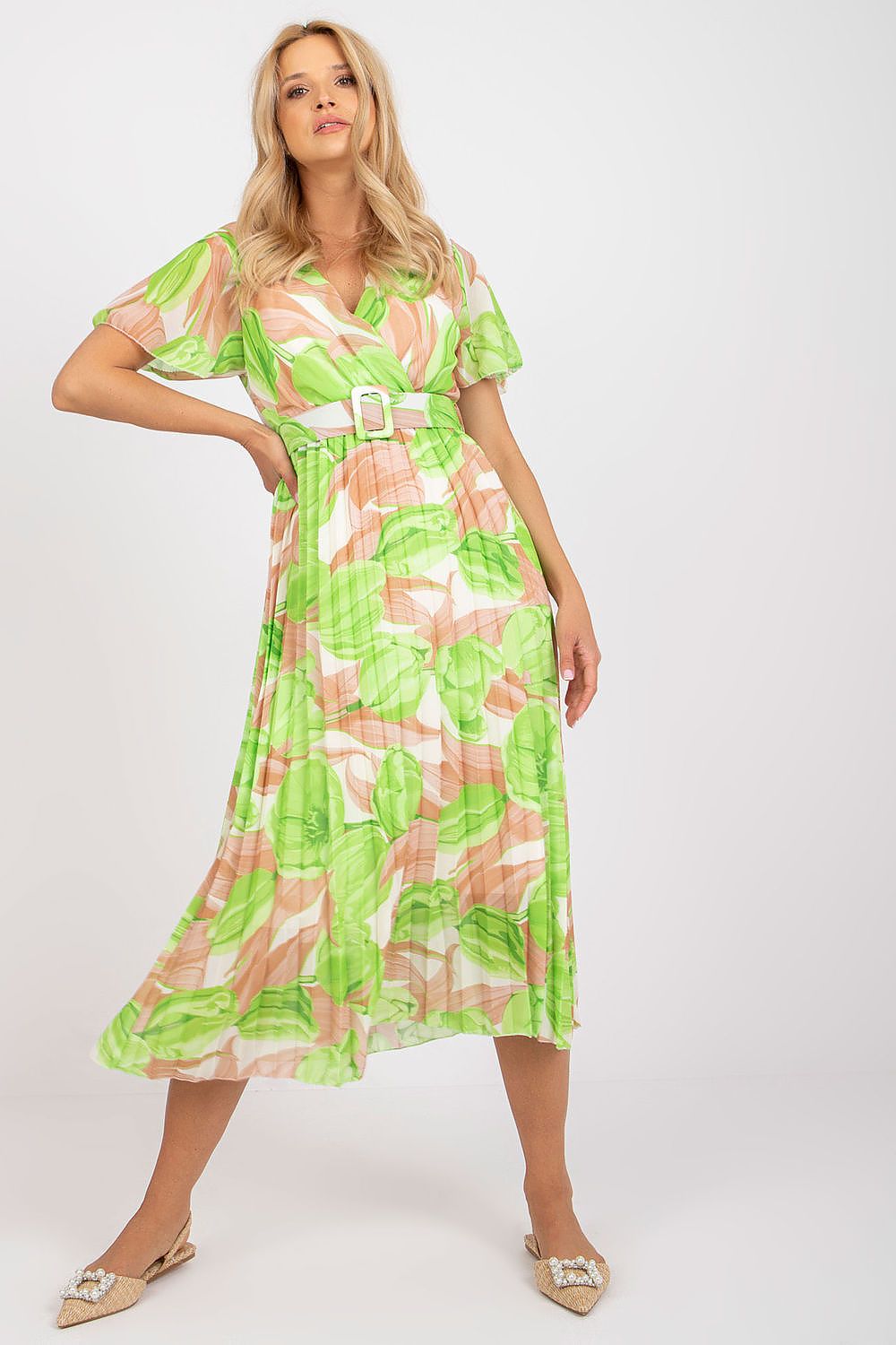  Sukienka Model DHJ-SK-11331-2.32 Light Green - Italy Moda 
