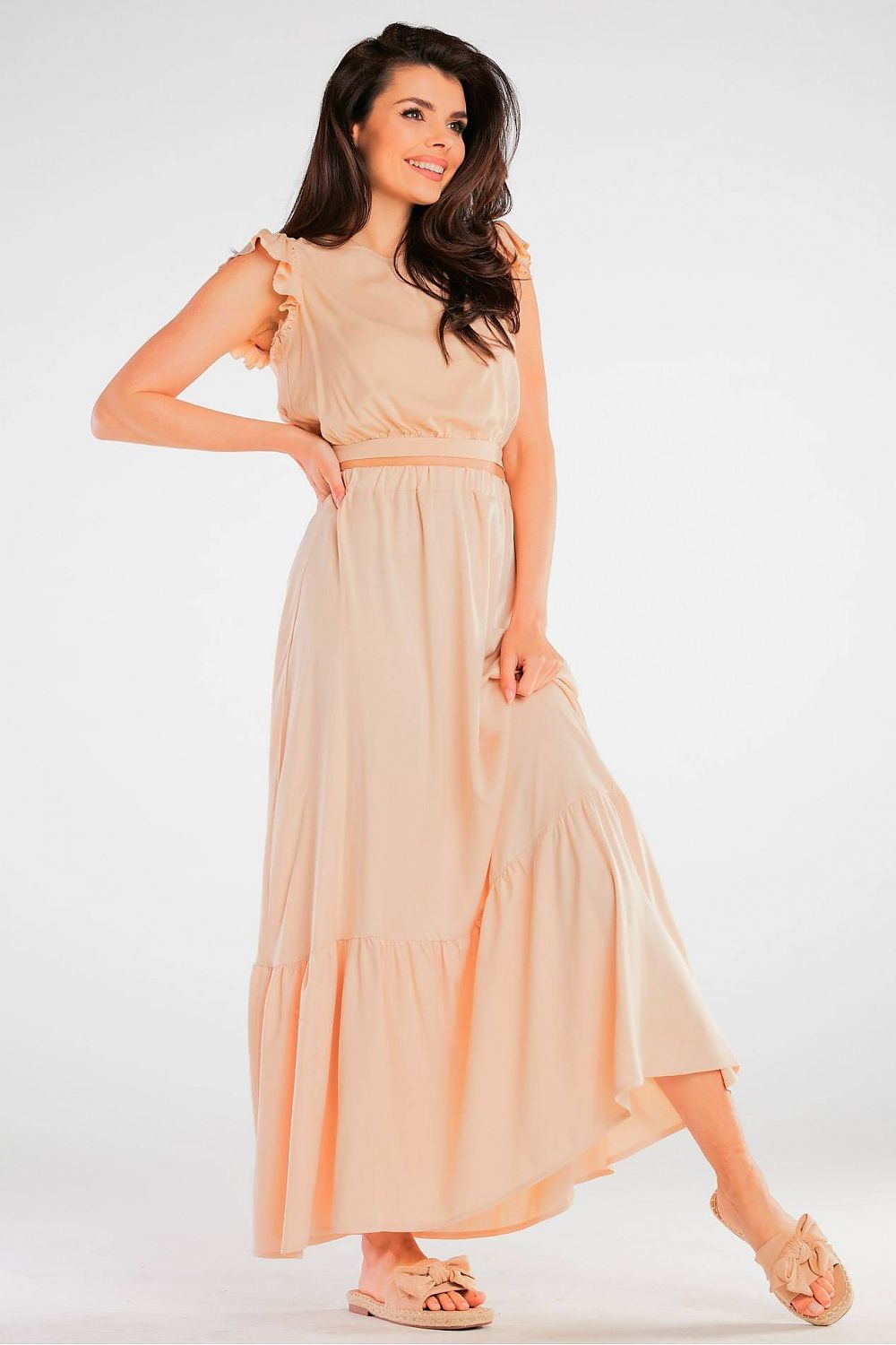  Spódnica Model A431 Beige - awama 