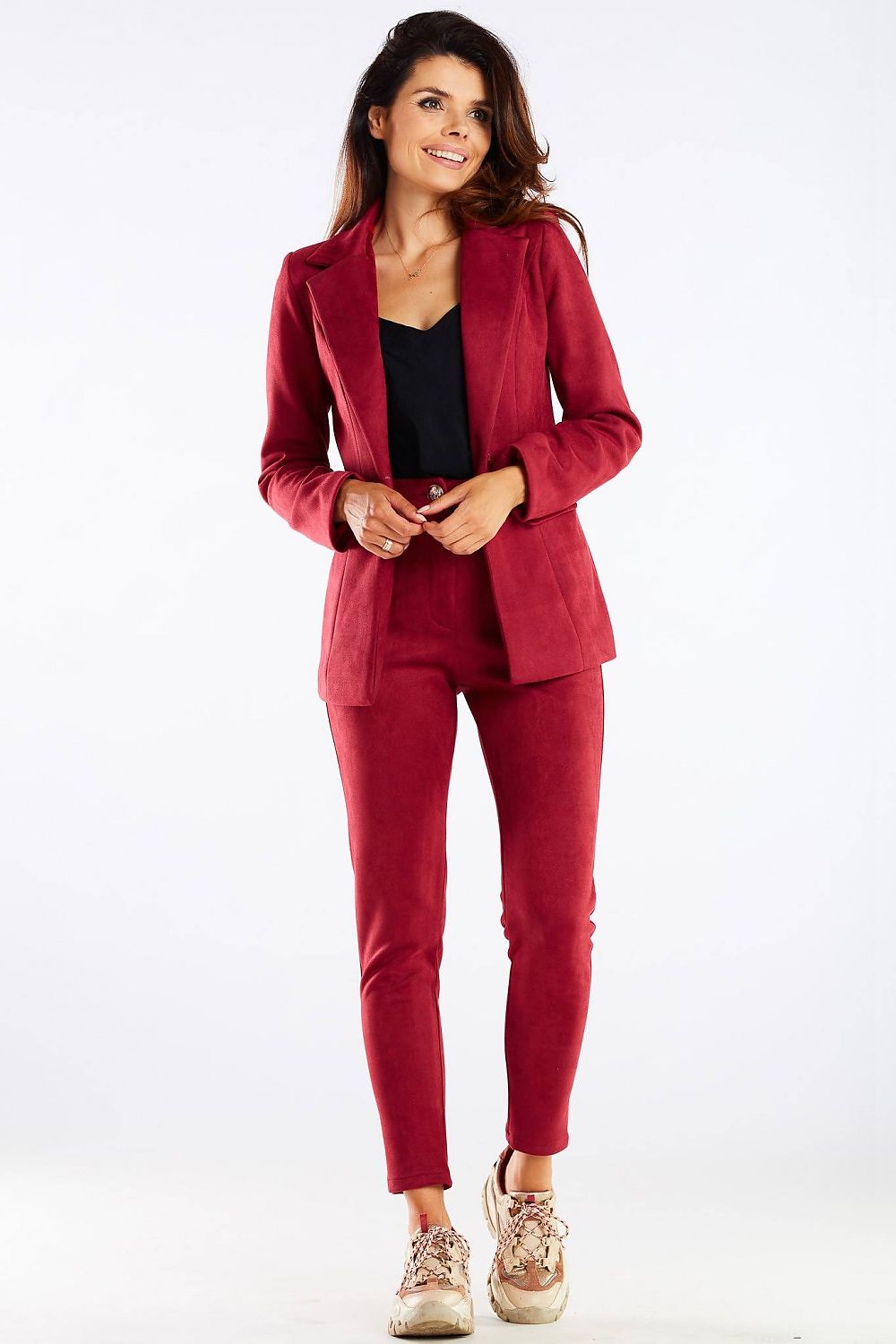  Spodnie Damskie Model A461 Bordo - awama 