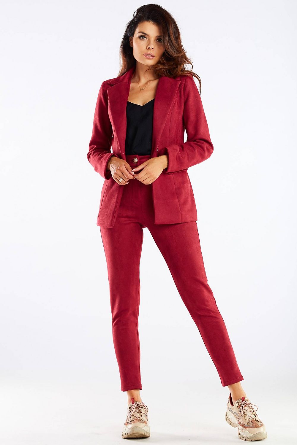  Spodnie Damskie Model A461 Bordo - awama 