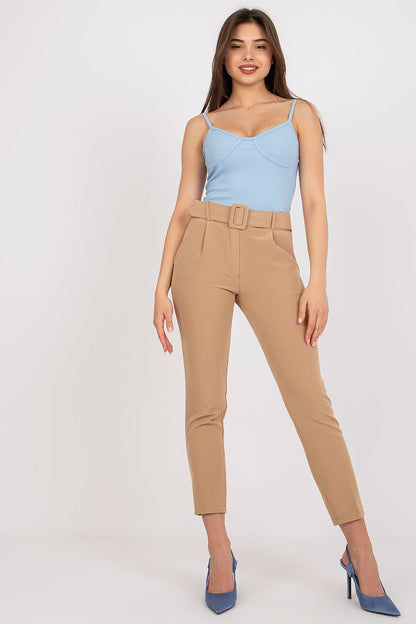  Spodnie Damskie Model DHJ-SP-12787.21X Camel - Italy Moda 