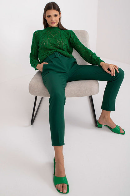  Spodnie Damskie Model DHJ-SP-12787.21X Dark Green - Italy Moda 