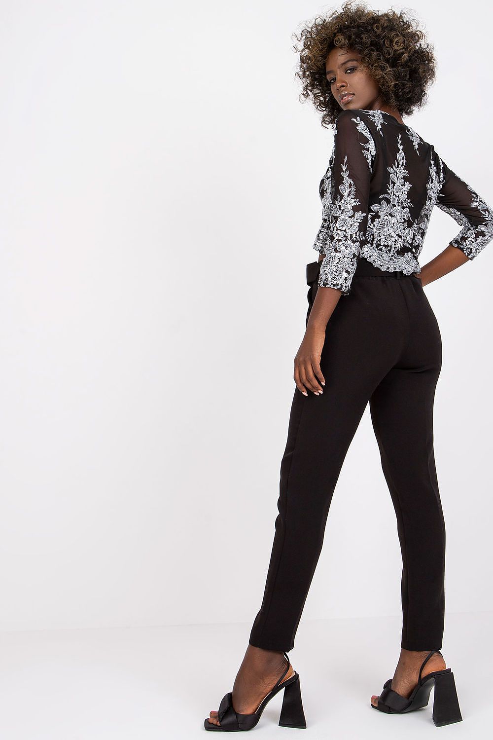  Spodnie Damskie Model DHJ-SP-12787.21X Black - Italy Moda 