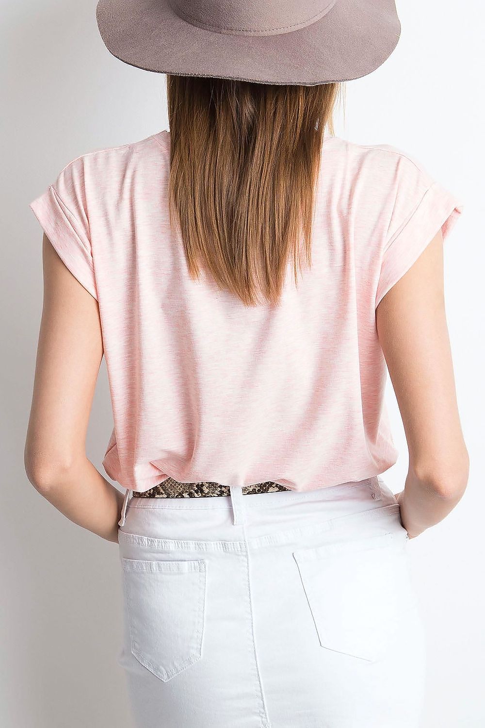   T-shirt Damski Model RV-TS-4833.90P Light Pink - BFG 