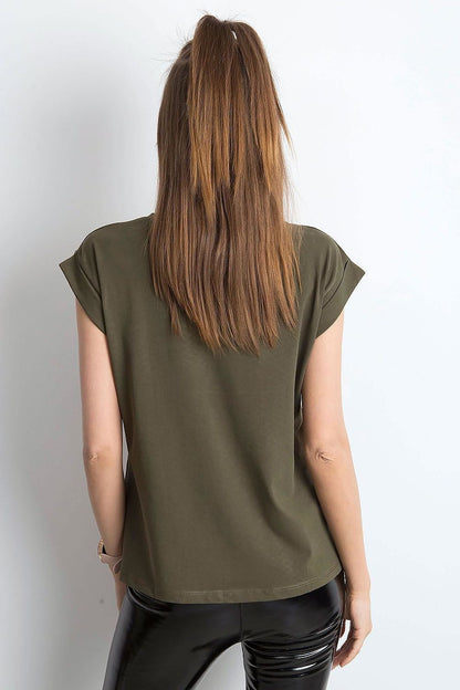   T-shirt Damski Model RV-TS-4833.36P Khaki - BFG 