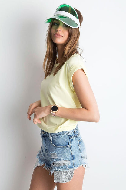   T-shirt Damski Model RV-TS-4833.24P Light Yellow - BFG 