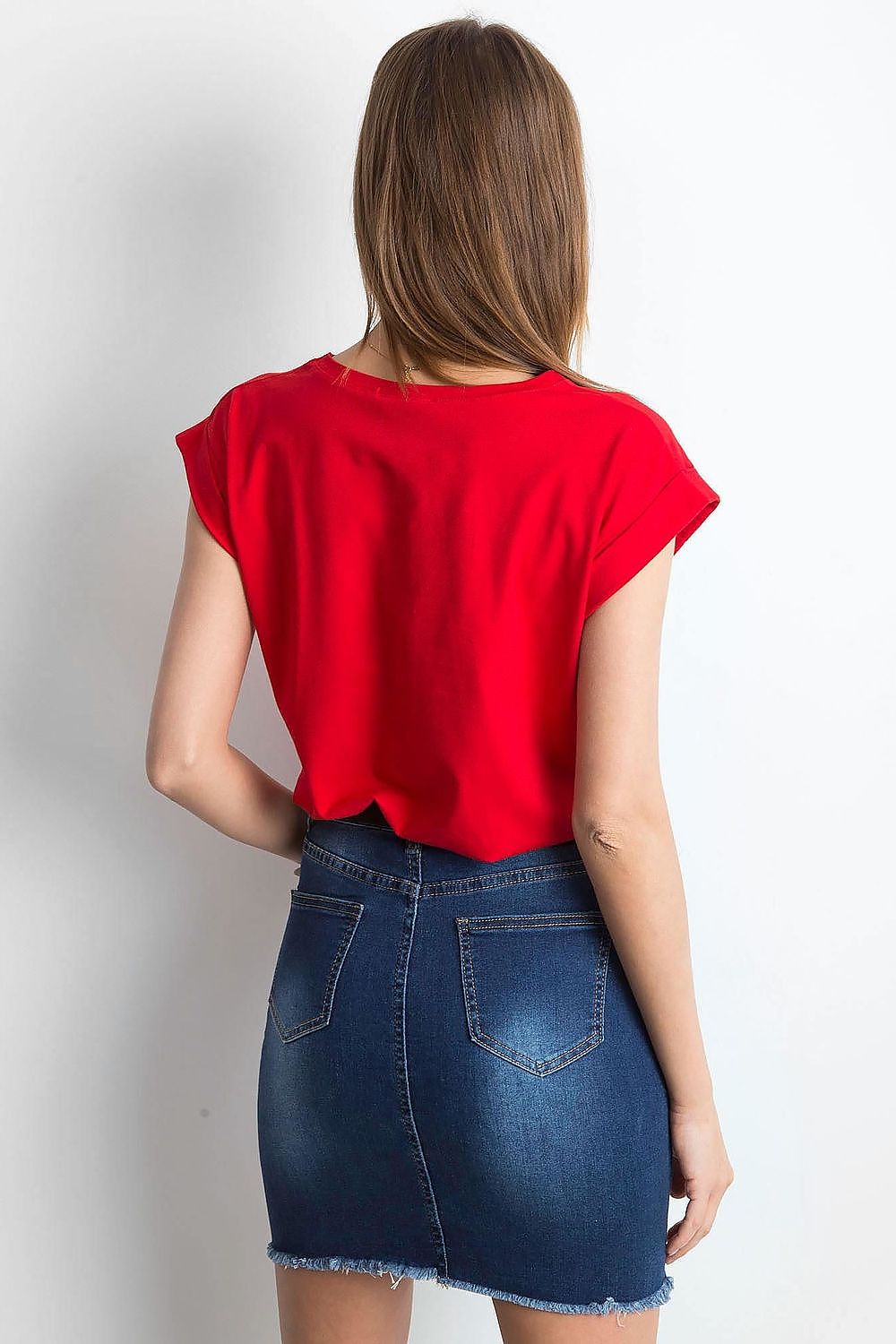   T-shirt Damski Model RV-TS-4833.01P Red - BFG 