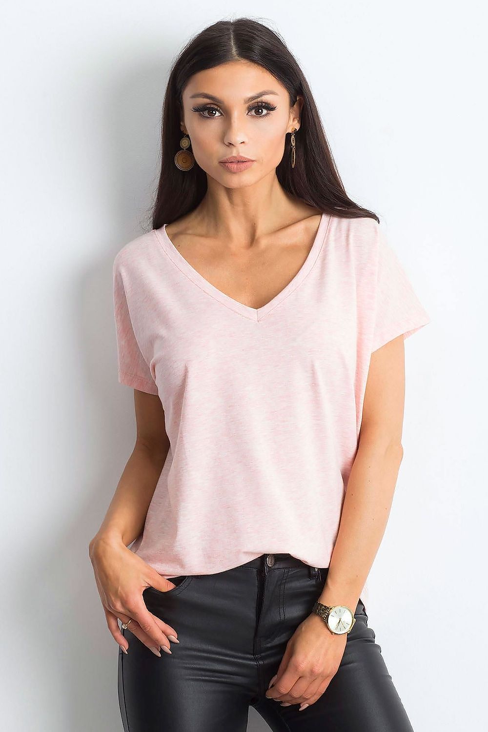   T-shirt Damski Model RV-TS-4832.02P Light Pink - BFG 