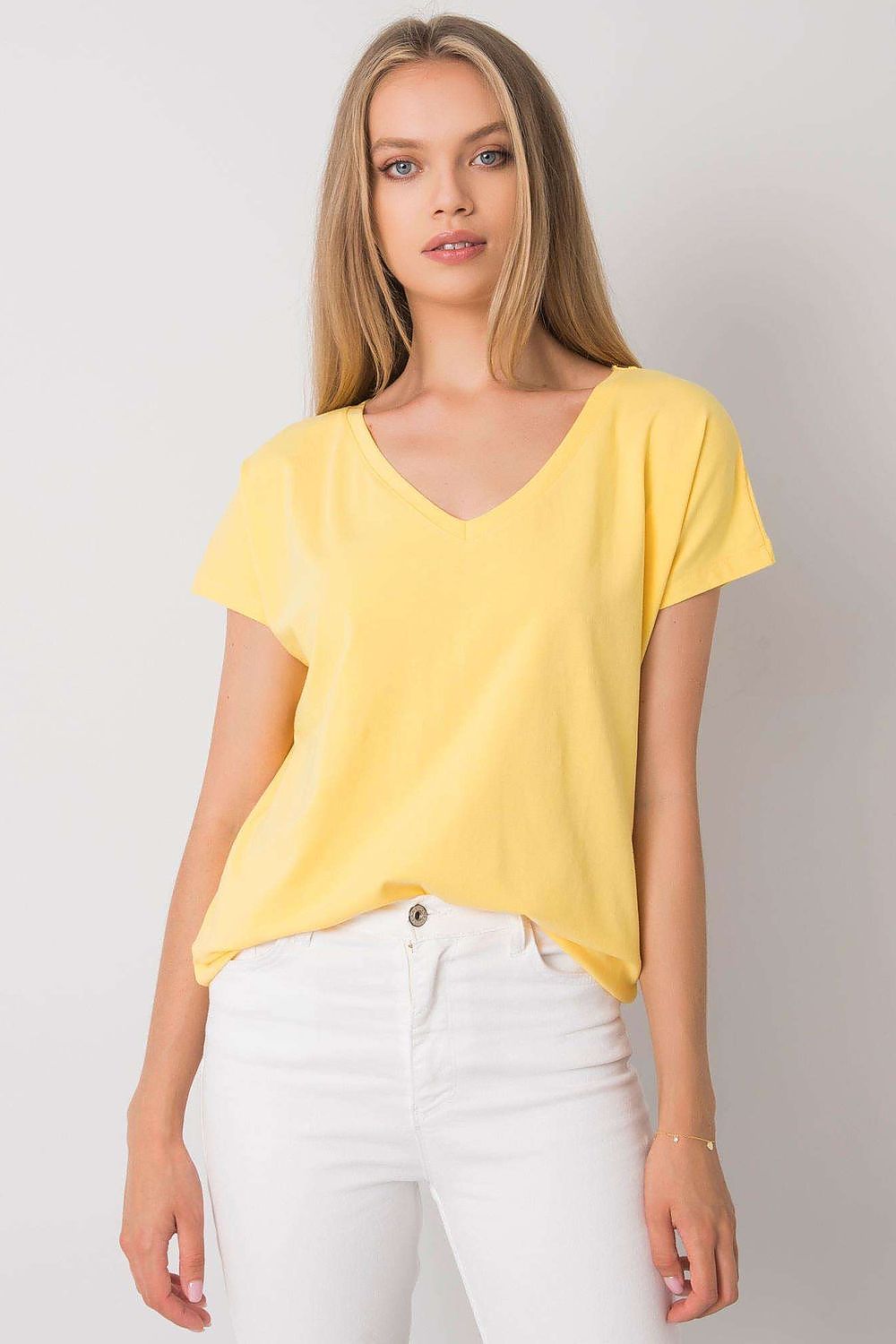   T-shirt Damski Model RV-TS-4832.01P Yellow - BFG 
