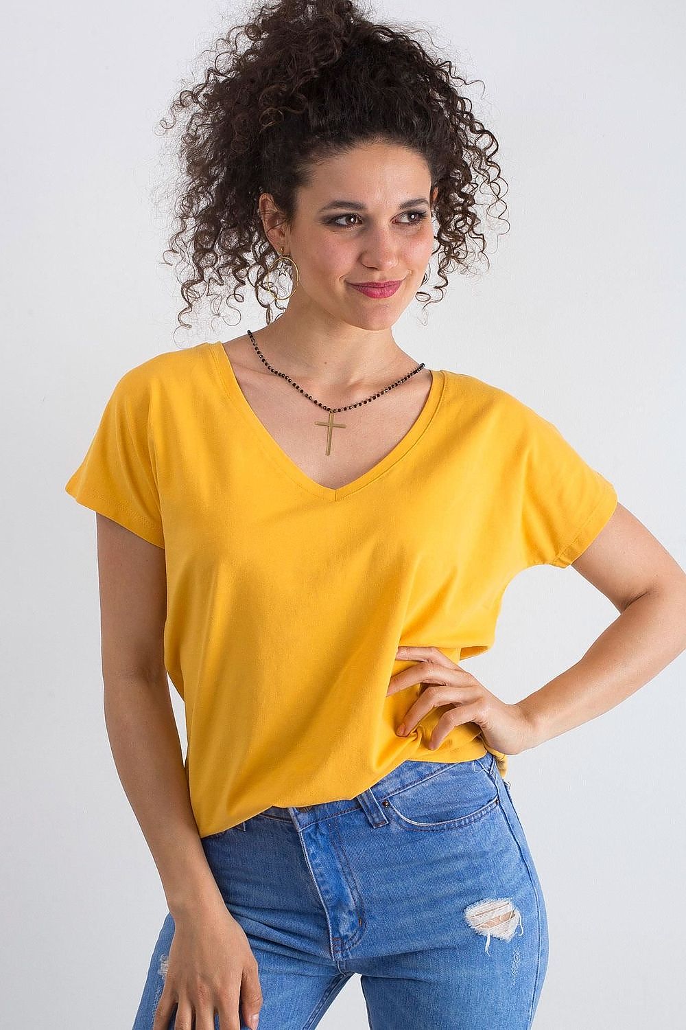   T-shirt Damski Model RV-TS-4832.37P Light Orange - BFG 