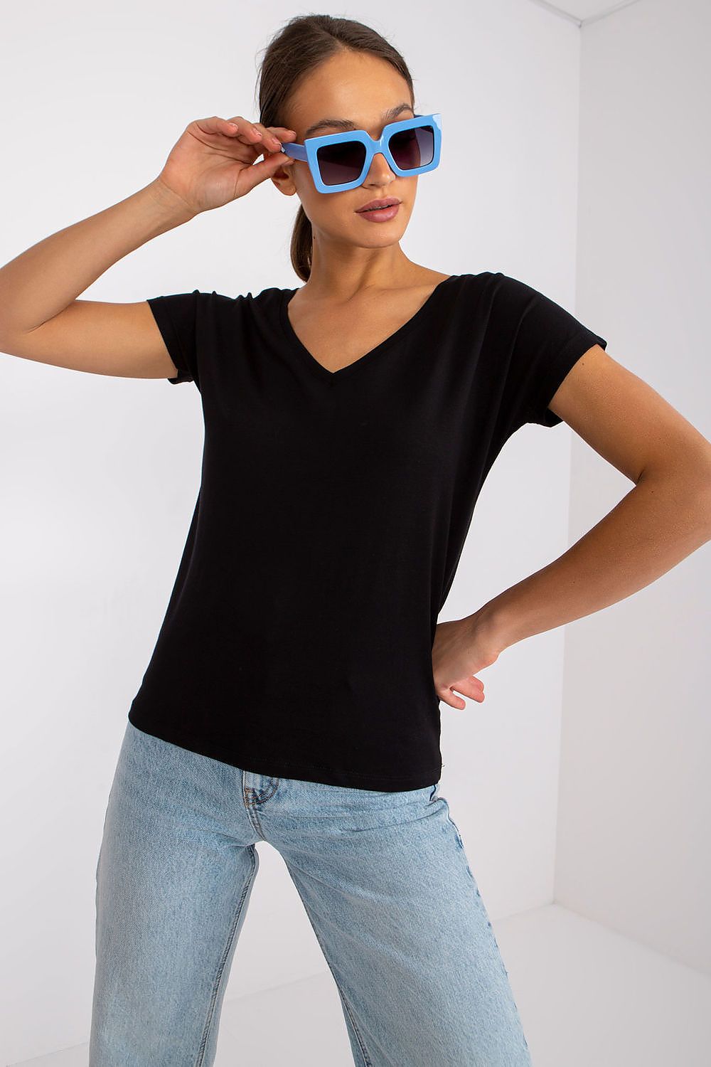   T-shirt Damski Model RV-TS-4832.12P Black - BFG 