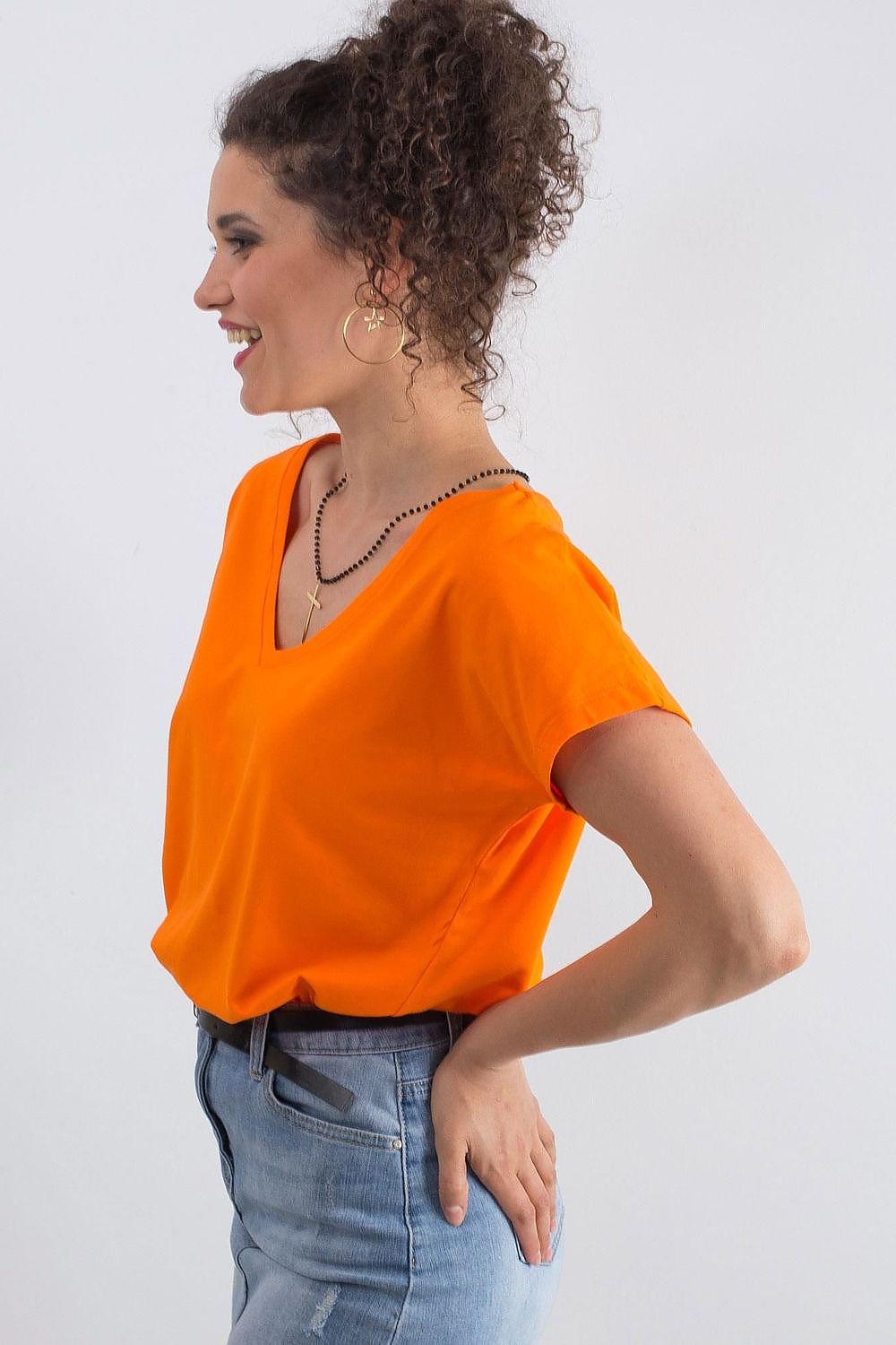   T-shirt Damski Model RV-TS-4832.39P Orange - BFG 