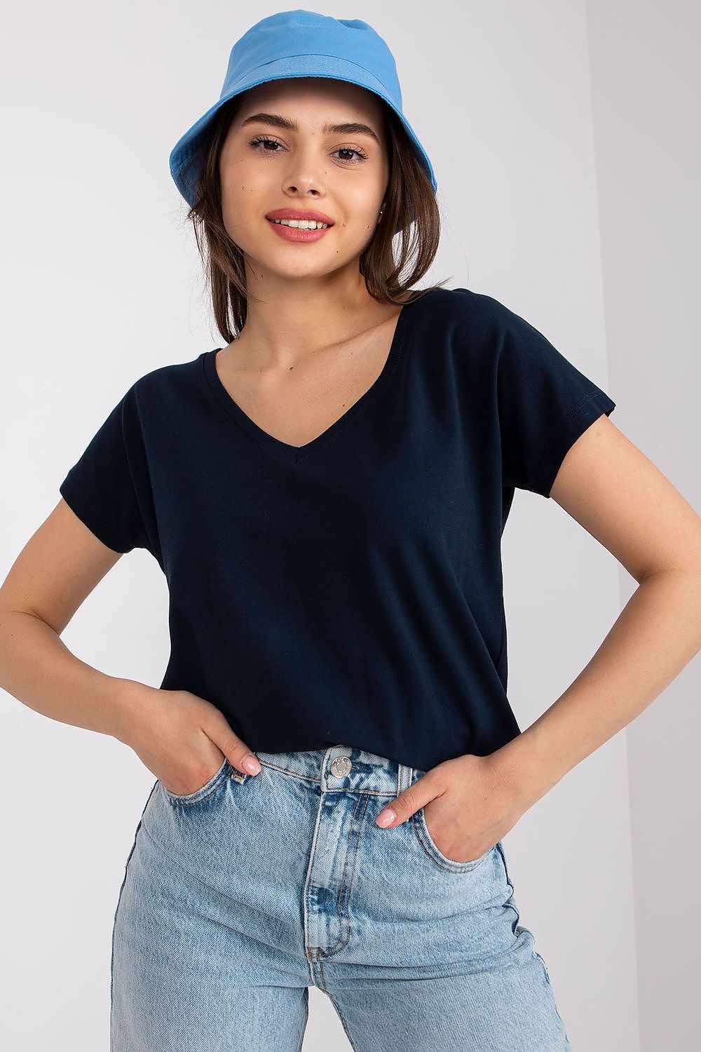   T-shirt Damski Model RV-TS-4832.42P Navy - BFG 