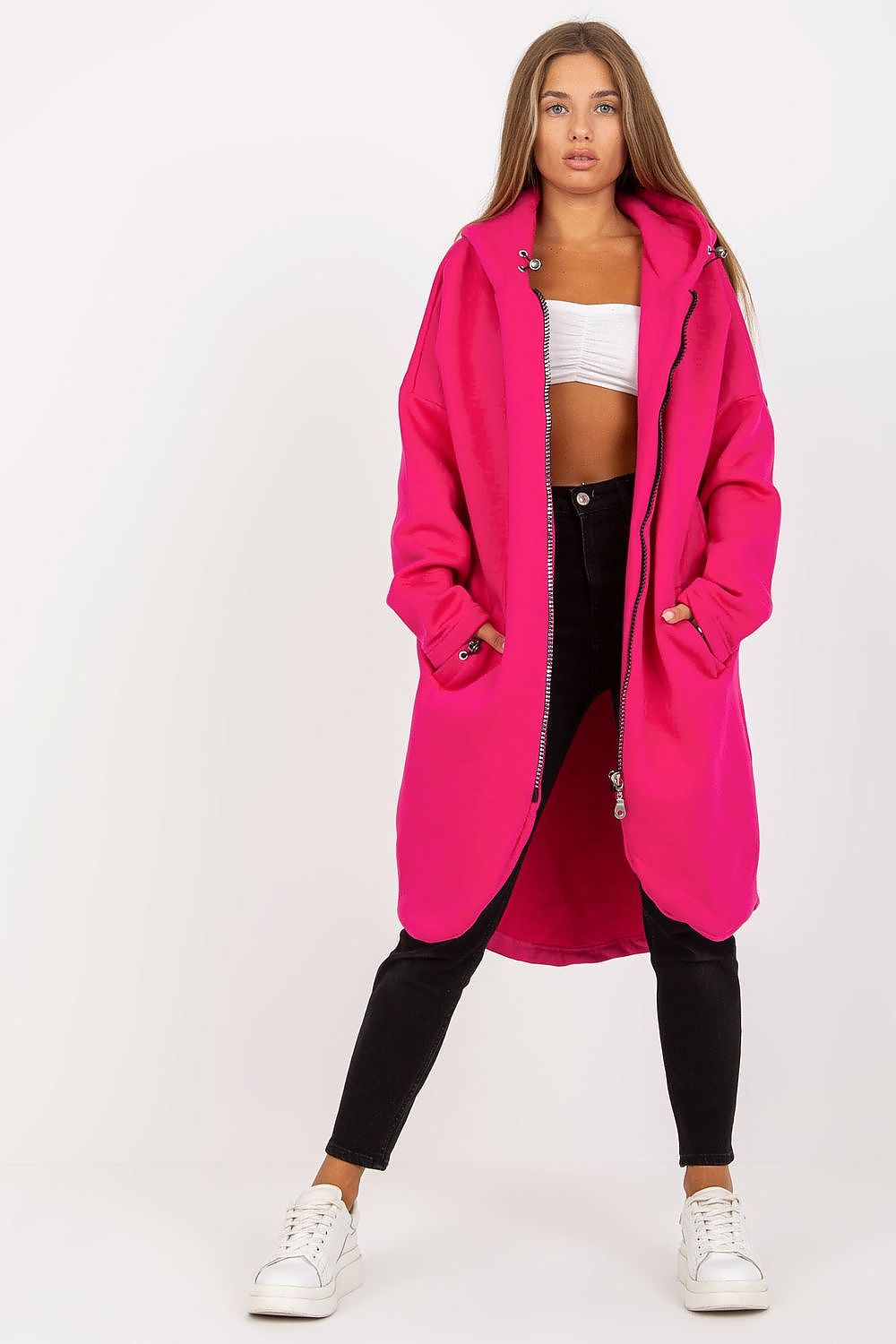   Bluza Damska Model RV-BL-4858-1.99P Fuksja - Rue Paris 