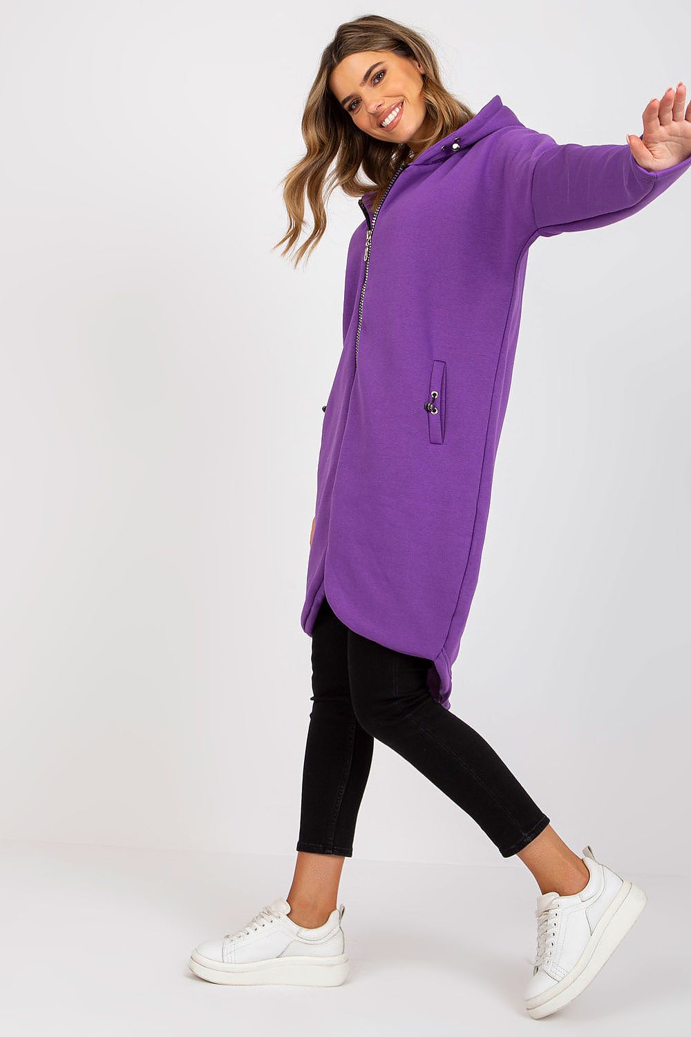   Bluza Damska Model RV-BL-4858-1.99P Violet - Rue Paris 