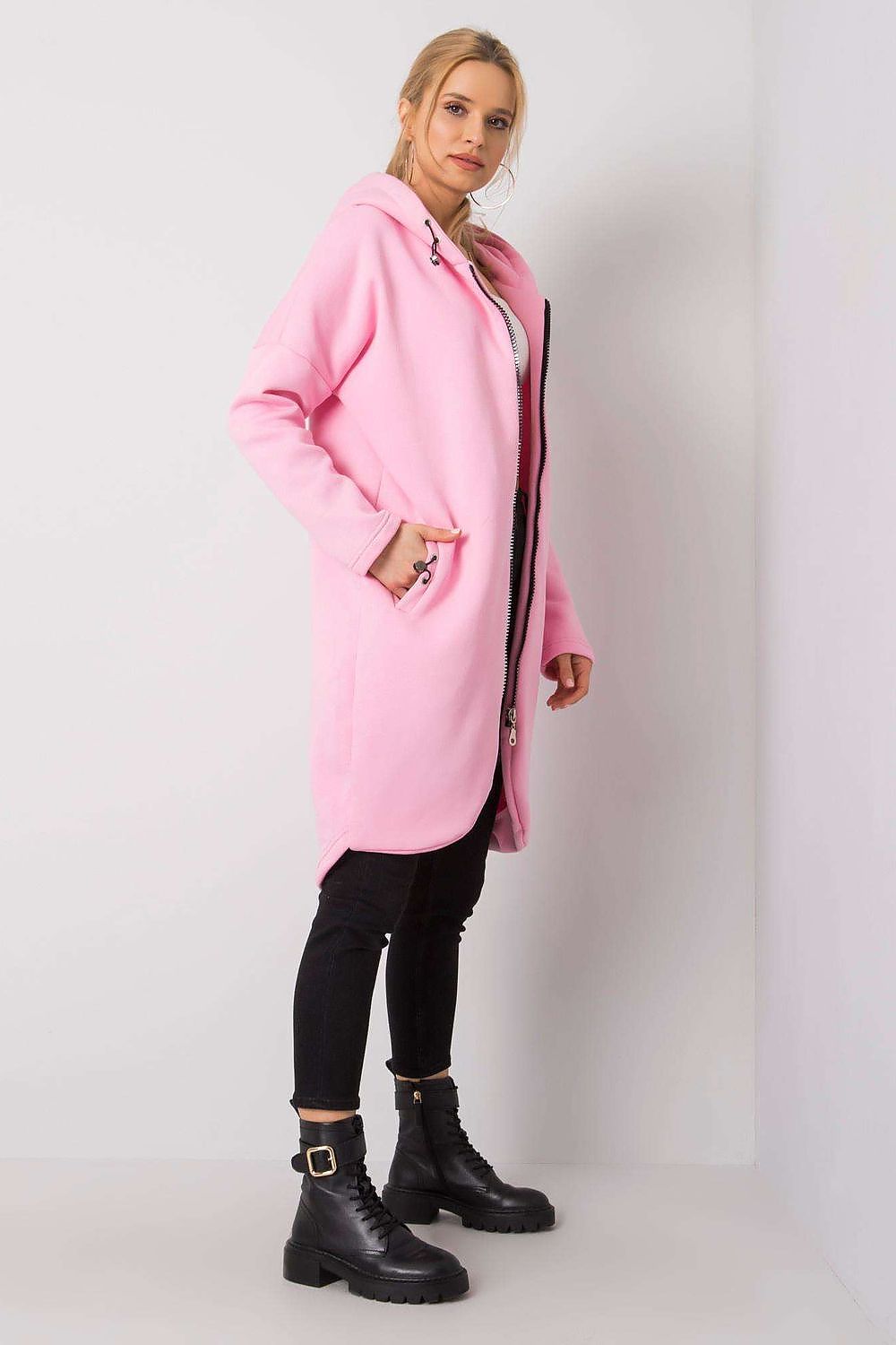   Bluza Damska Model RV-BL-4858-1.99P Pink - Rue Paris 