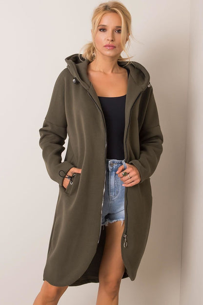   Bluza Damska Model RV-BL-4858-1.99P Khaki - Rue Paris 