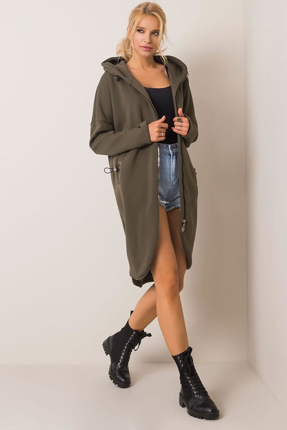   Bluza Damska Model RV-BL-4858-1.99P Khaki - Rue Paris 