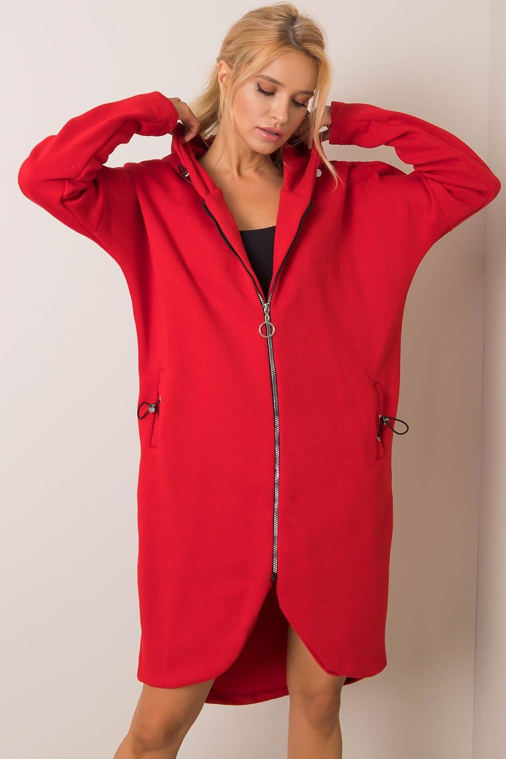   Bluza Damska Model RV-BL-4858-1.99P Red - Rue Paris 