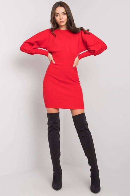  Sukienka Model RV-SK-6079.65 Red - Rue Paris 