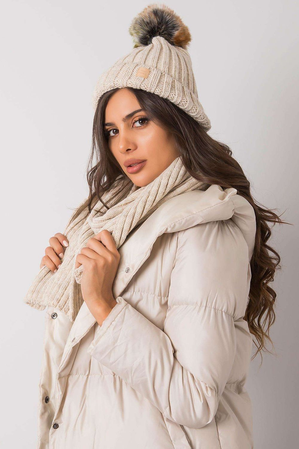   Komplet Model JK-KMPL-7-1.40X Beige - Rue Paris 
