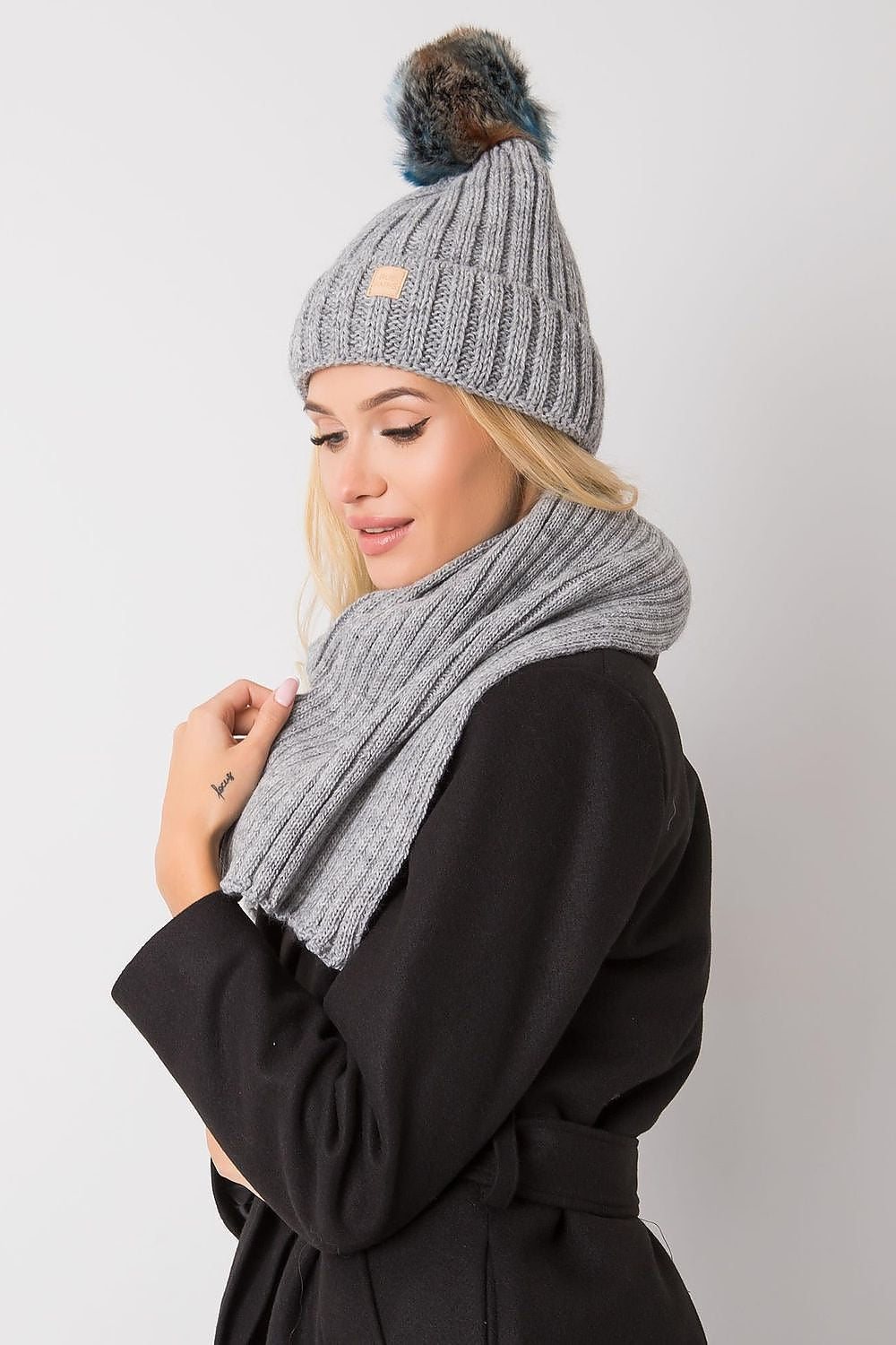   Komplet Model JK-KMPL-7-1.40X Grey - Rue Paris 