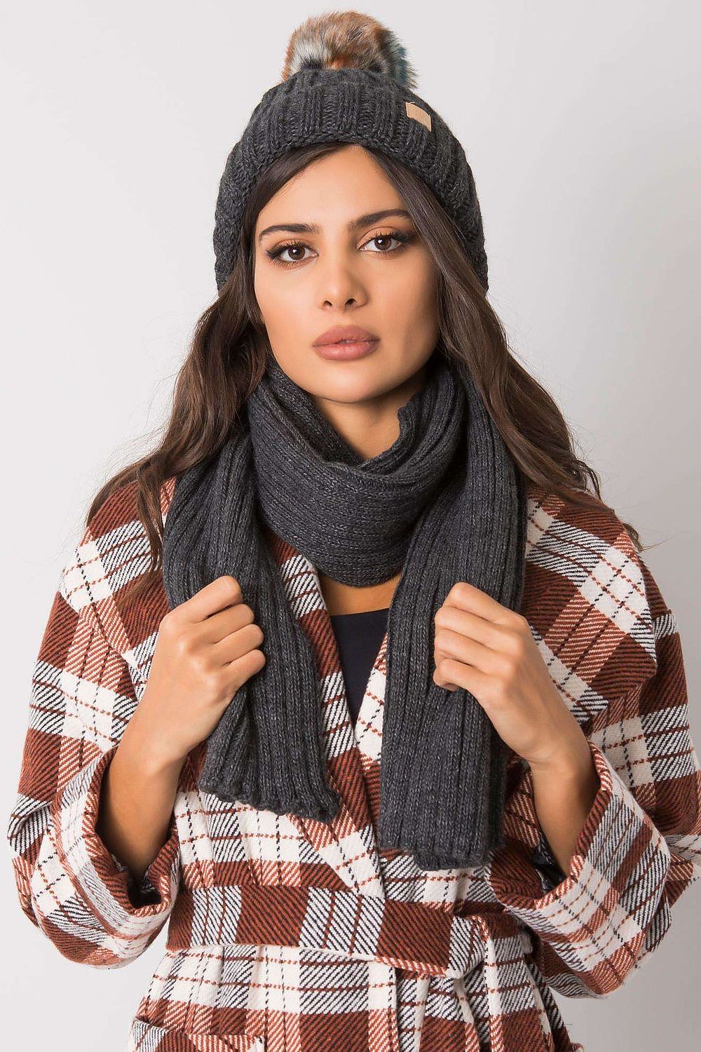   Komplet Model JK-KMPL-7-1.40X Dark Grey - Rue Paris 