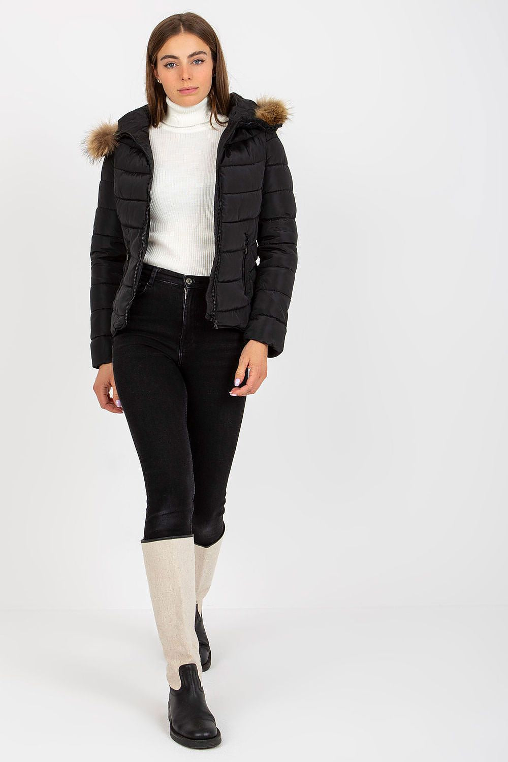   Kurtka Damska Model NM-KR-P22-6627.13P Black - NM 