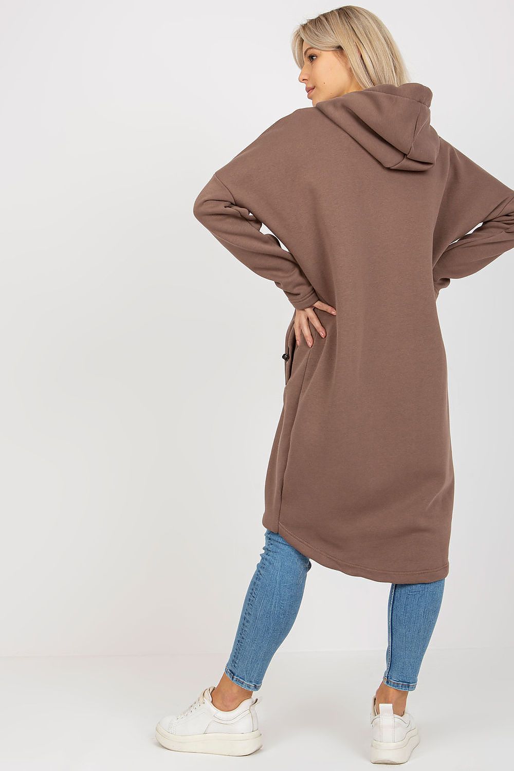   Bluza Damska Model RV-BL-4858-1.99P Brown - Rue Paris 