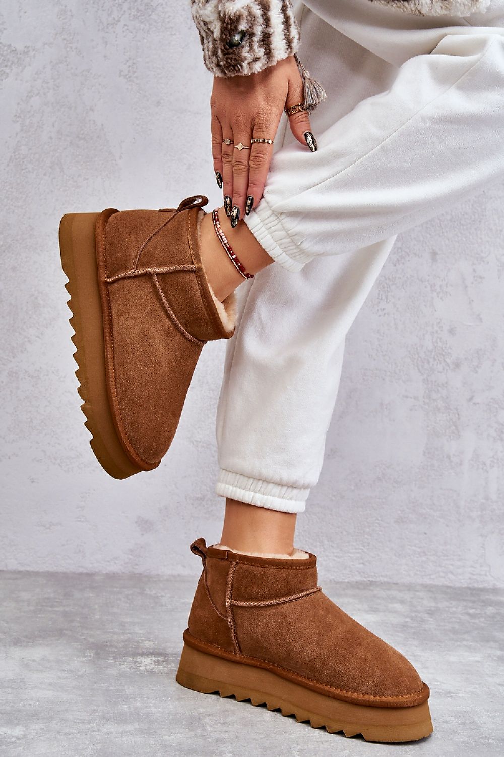   Śniegowce Model Nucca W5828 Camel - Step in style 