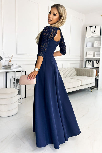  Sukienka Model Amber 309-6 Navy - Numoco 