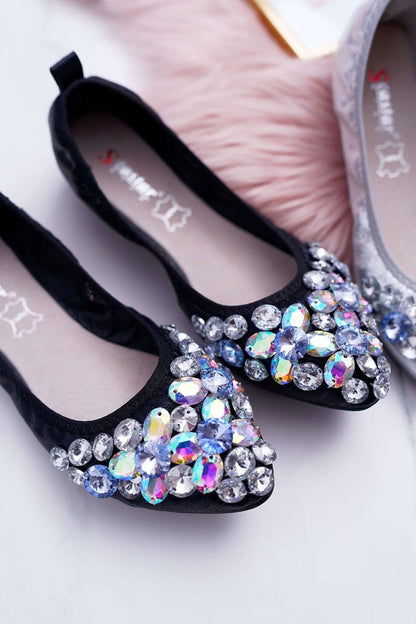   Baleriny Model Crystal C87 Black - Step in style 