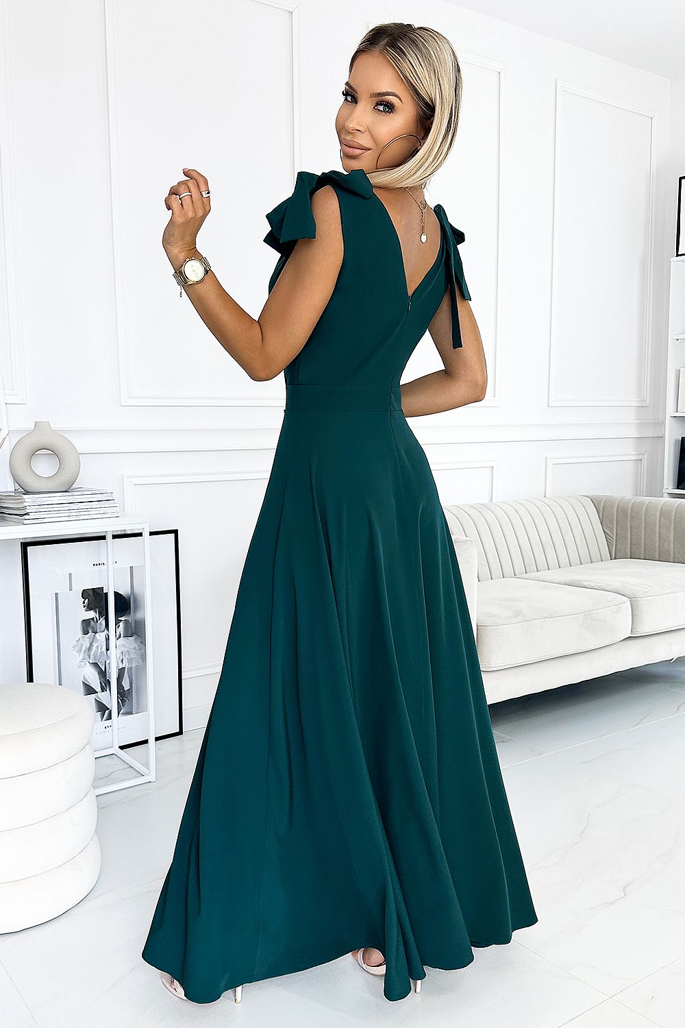  Sukienka Model 405-4 Elena Bottled Green - Numoco 