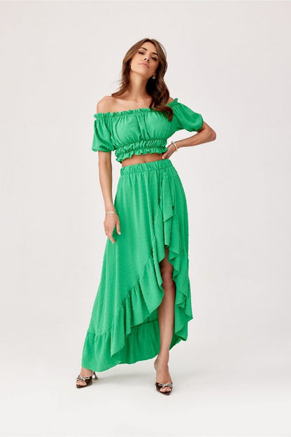  Spódnica Komplet Model ZIE KOM0006 Green - Roco Fashion 