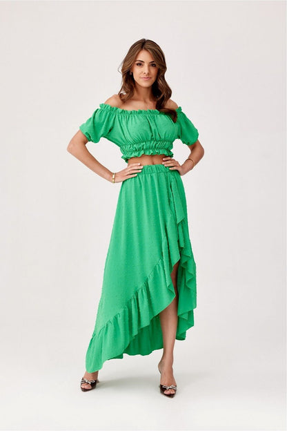  Spódnica Komplet Model ZIE KOM0006 Green - Roco Fashion 