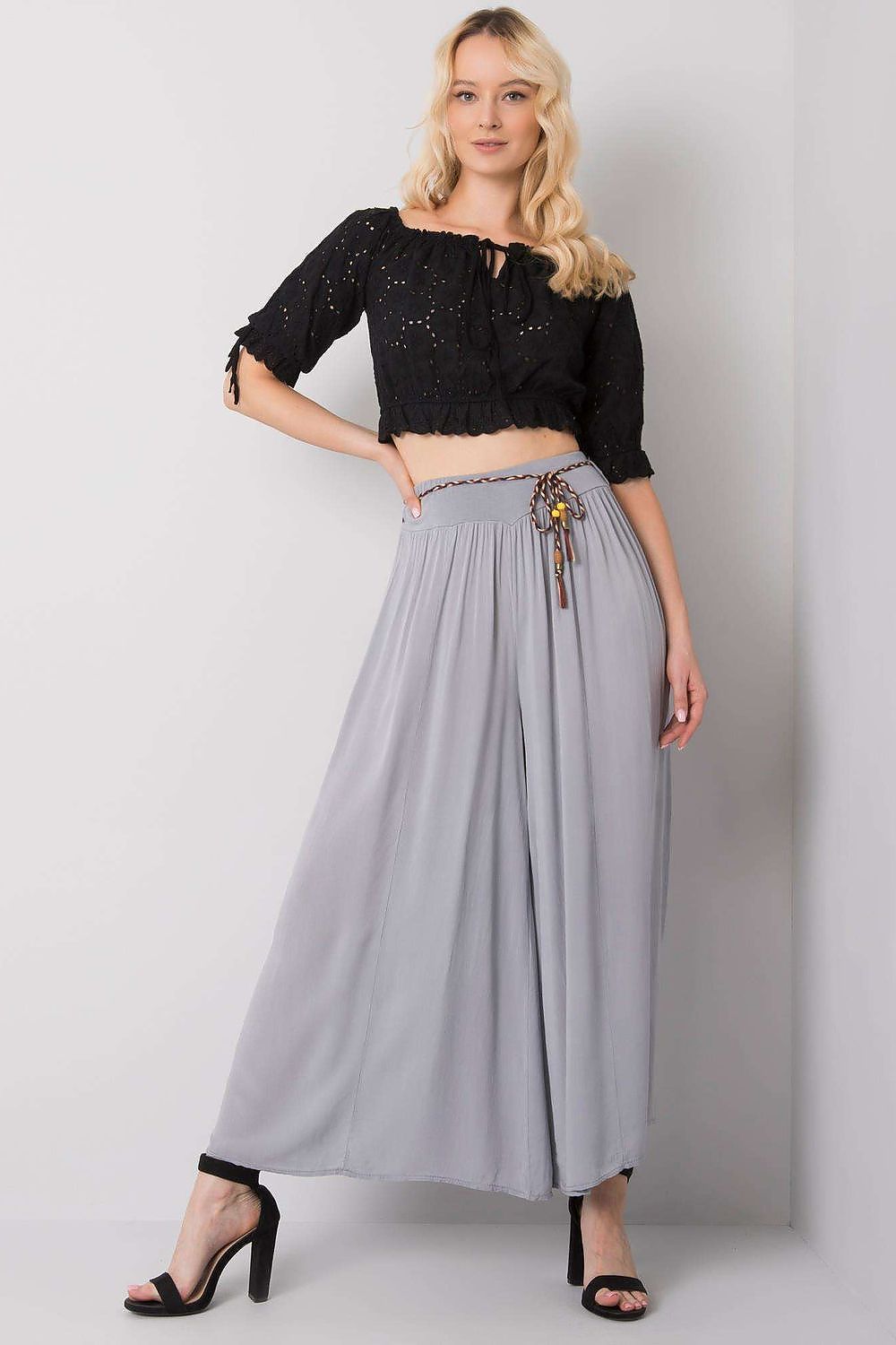  Spodnie Damskie Model TW-SP-BI-81733.14 Grey - Och Bella 