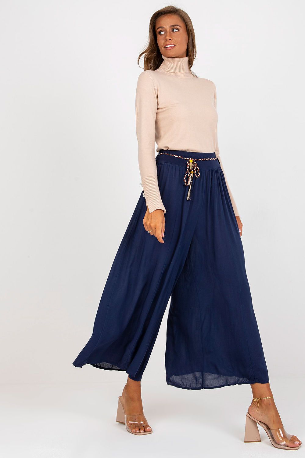  Spodnie Damskie Model TW-SP-BI-81733.14 Navy - Och Bella 