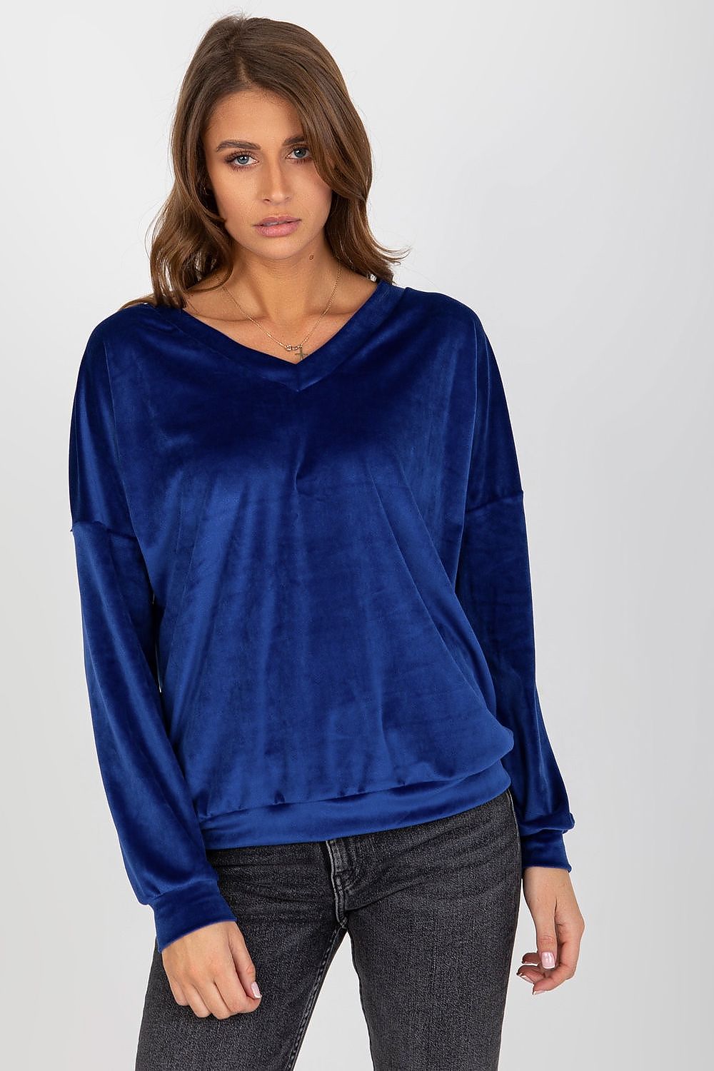   Bluza Damska Model RV-BL-8441.07P Cobalt - Relevance 