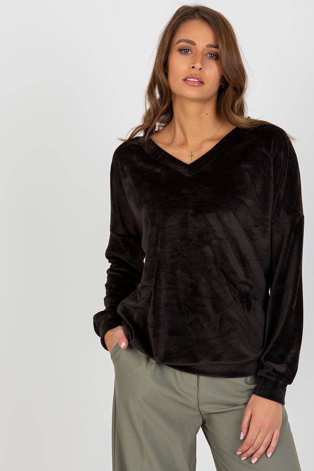   Bluza Damska Model RV-BL-8441.07P Black - Relevance 